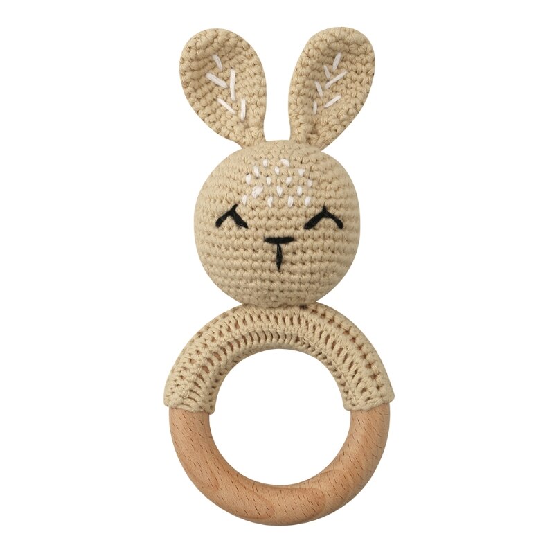 Hochet anneau Lapin beige