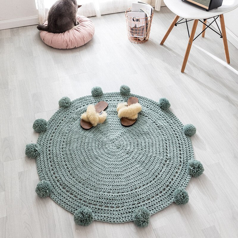 Tapis Bébé Rond Vert