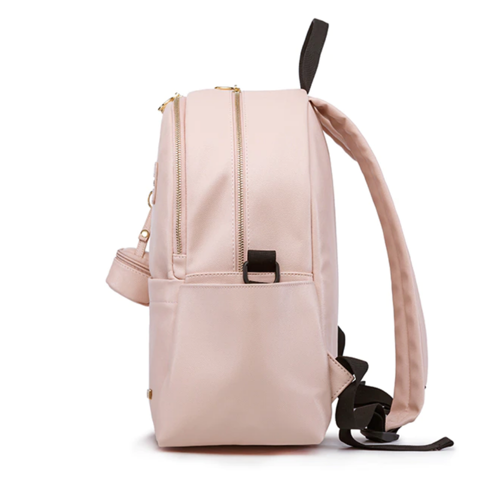 Sac à langer à dos Cuir vegan Coccinelle rose