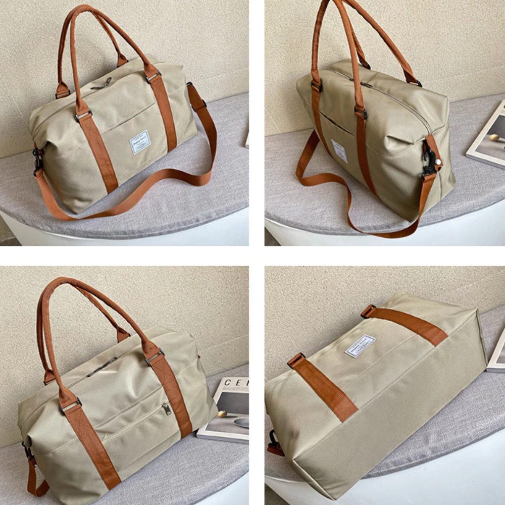 Sac à langer jumeaux grande capacité Gribouille beige