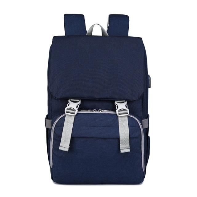 Sac à langer avec matelas April Bleu Marine