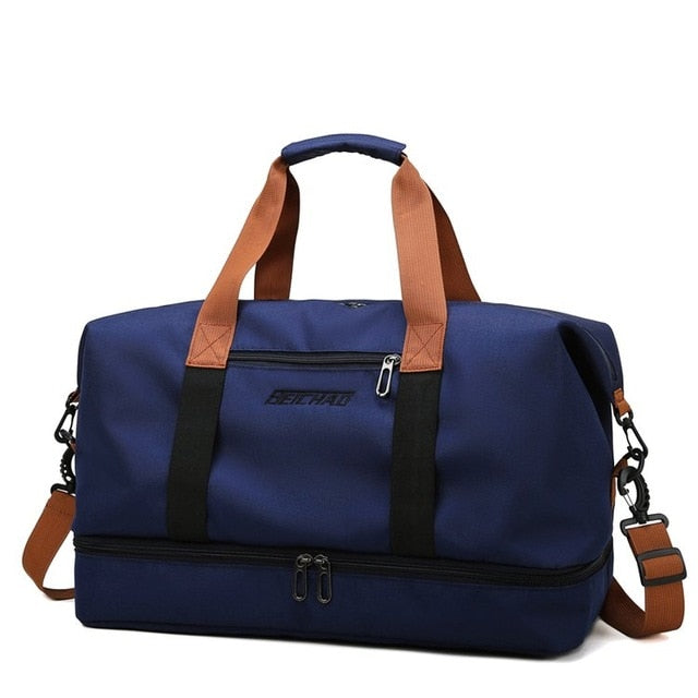 Sac à langer de voyage tissu Traveller bleu marine