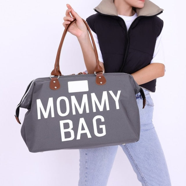 Sac à langer à anses Mommy Bag gris