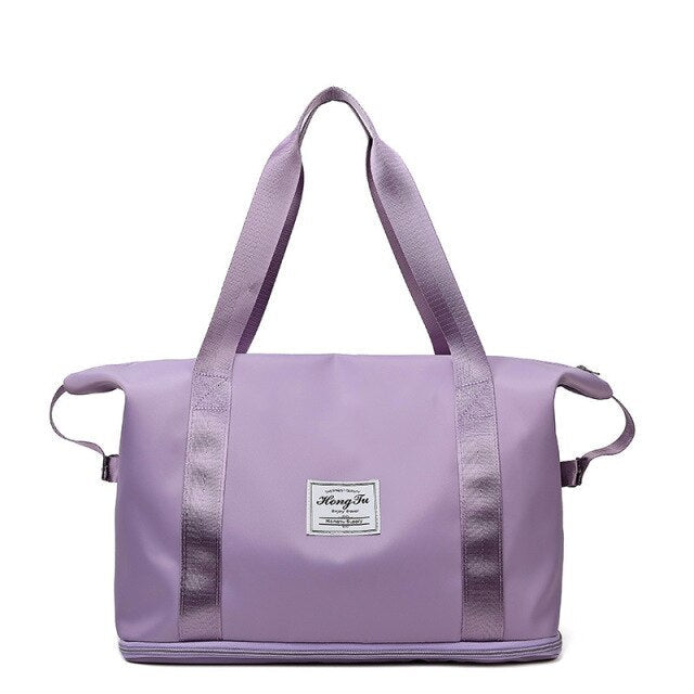 Sac à langer de voyage tissu Mia violet