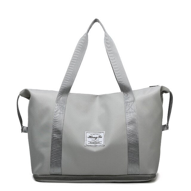 Sac à langer de voyage tissu Mia gris