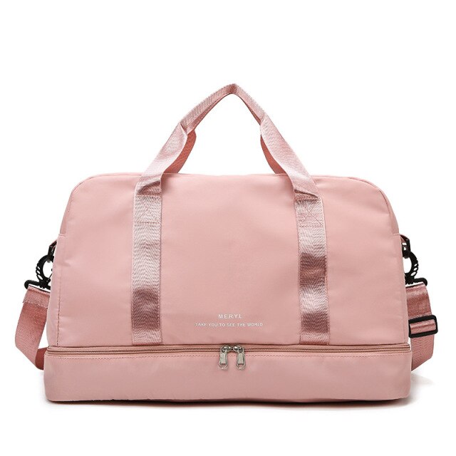 Sac à langer imperméable bandoulière Juliette rose