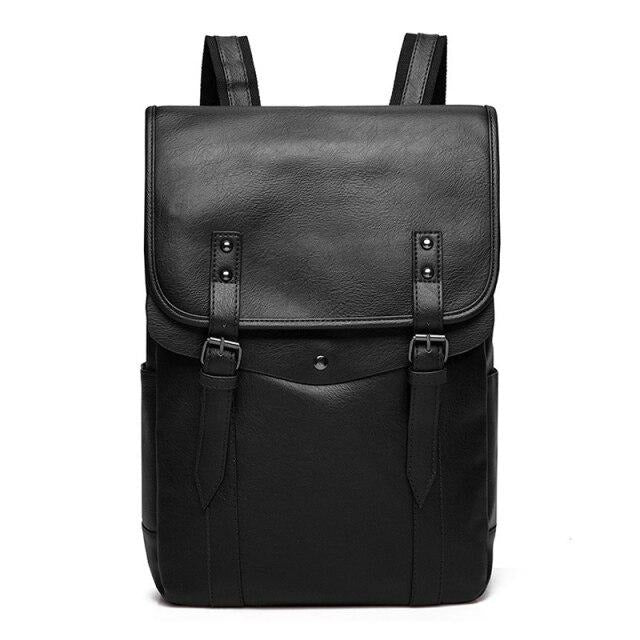 Sac à langer vintage Anselme cuir vegan noir